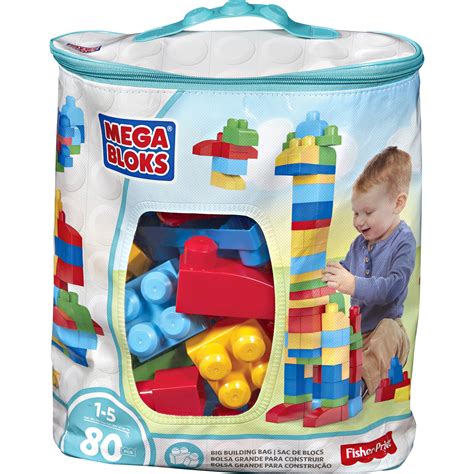 mega bloks view all toys|Mega Bloks First Builders 60 Piece Big Building Bag Pink.